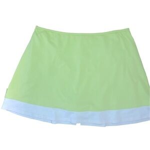 Pure Lime Skort - S lime green white , polyester spandex